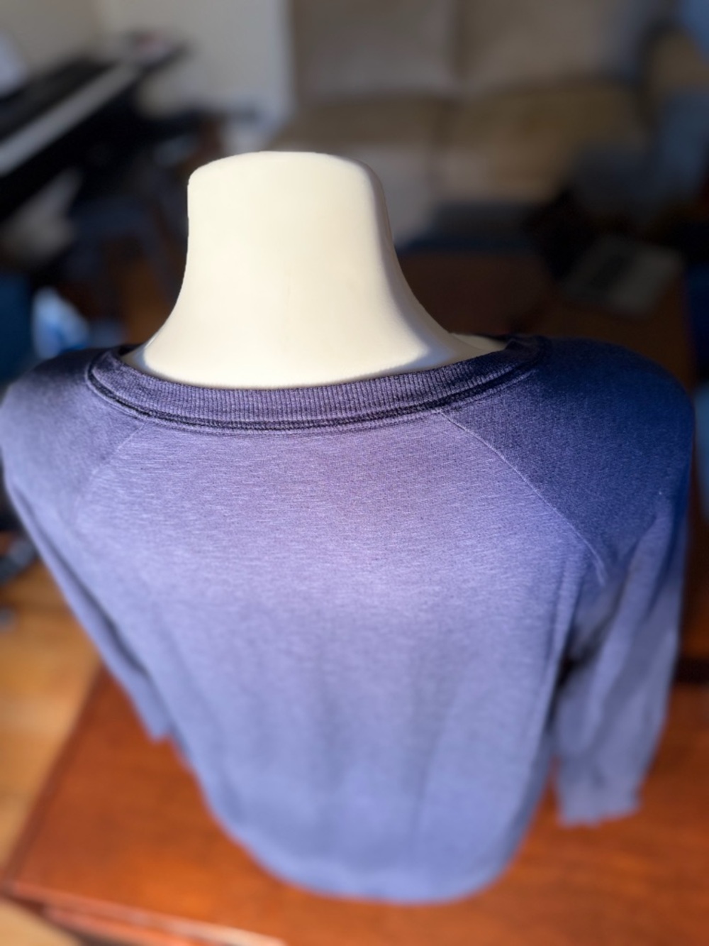 GAP cozy casual lounge fleece sweatshirt navy blue NAP graphic Love by GAP- GUC - Picture 5 of 10
